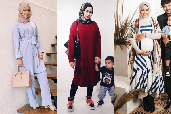 9 OOTD Hijab Aryani Fitriana, Simpel nan Sederhana