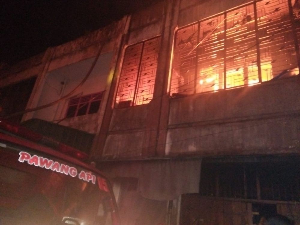 Pasar Tavip Binjai Dilalap Api, 3 Ruko Pedagang Ludes Terbakar