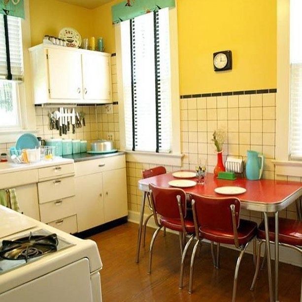 10 Inspirasi Dapur Bertema Retro  Instagramable dan Penuh 