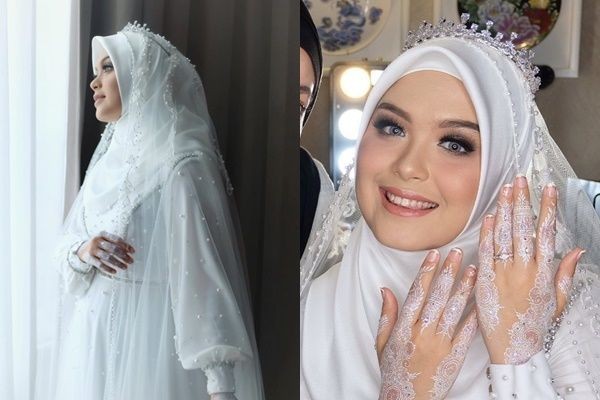 9 Style Makeup Pernikahan Vebby Palwinta Kental Nuansa Putih