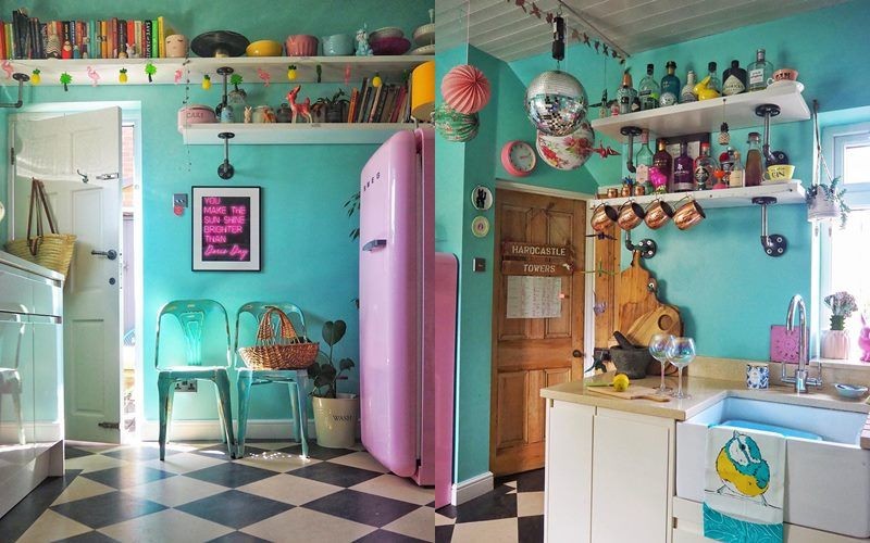 10 Inspirasi Dapur Bertema Retro  Instagramable dan Penuh 