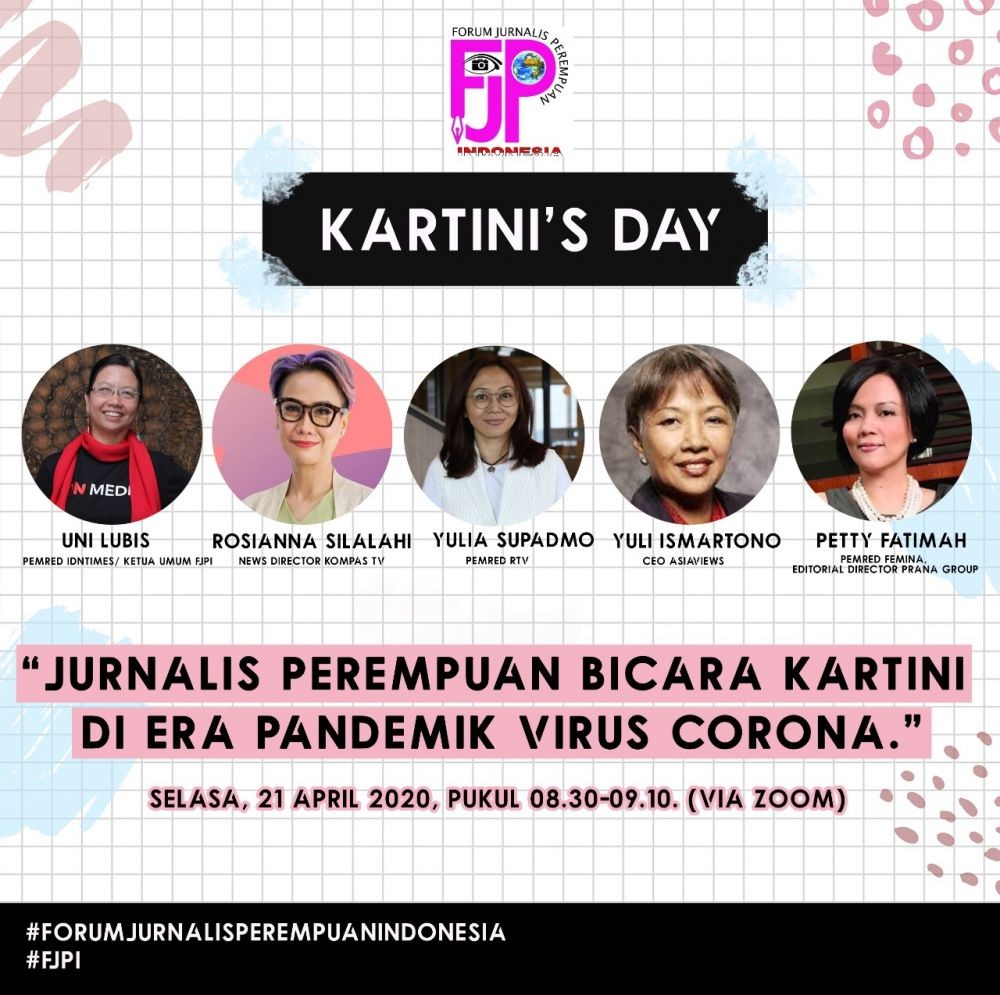 Jurnalis Perempuan Bicara Kartini di Era Pandemik Virus Corona