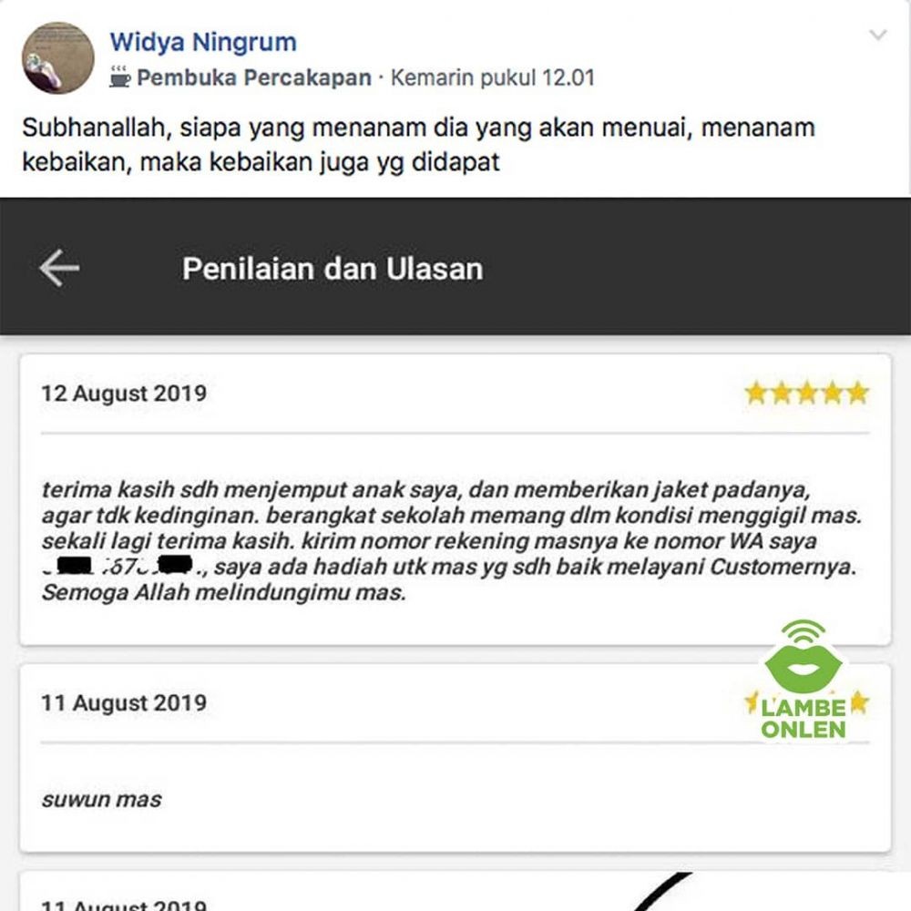 11 Komentar Di Rating Ojol Yang Bikin Ngakak Sampai Emosi