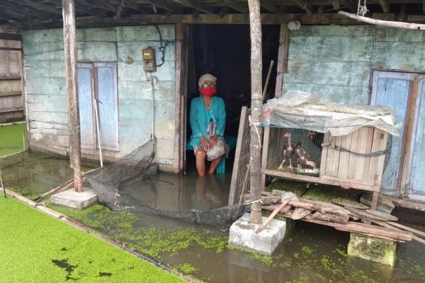 Derita Nenek Sebatang Kara di Lamongan, Tinggal Bersama Lima Ekor Ayam