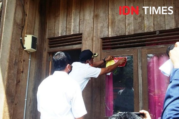 Cegah COVID-19, Rumah ODP dari Klaster Gowa di PPU Ditempeli Stiker