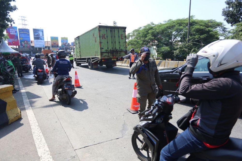 Polrestabes Lakukan Pembatasan Kendaraan dari Kabupaten Bandung