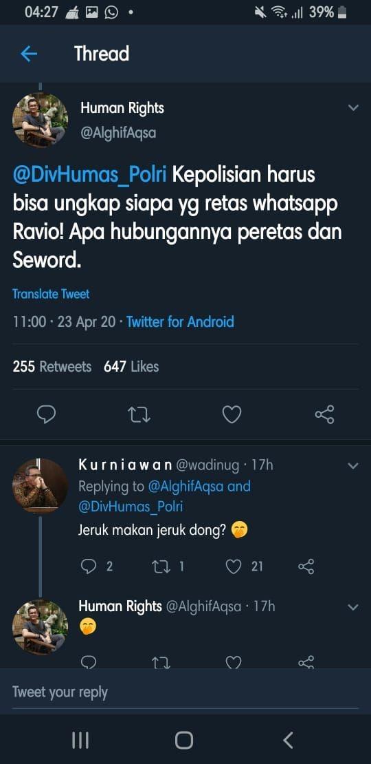 Deretan Kejanggalan yang Terjadi Saat Penangkapan Ravio Patra