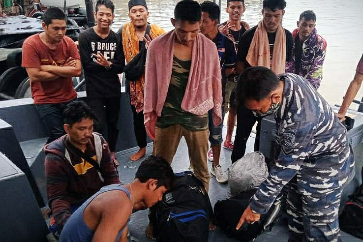 20 TKI Ilegal dari Malaysia Ditangkap di Asahan