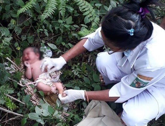 Tega! Bayi yang Baru Lahir Ditemukan di Area Perkebunan Simalungun