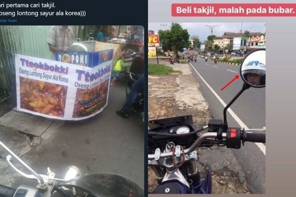 10 Momen Kocak Tak Terduga Saat Mau Beli Takjil, Bikin Ngakak