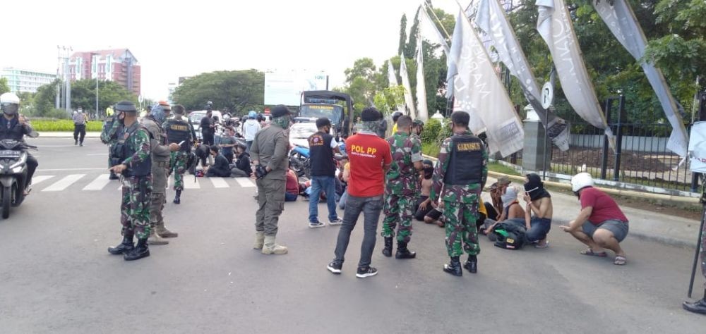 Balap Liar saat PSBB di Makassar, Polisi Sita Puluhan Sepeda Motor