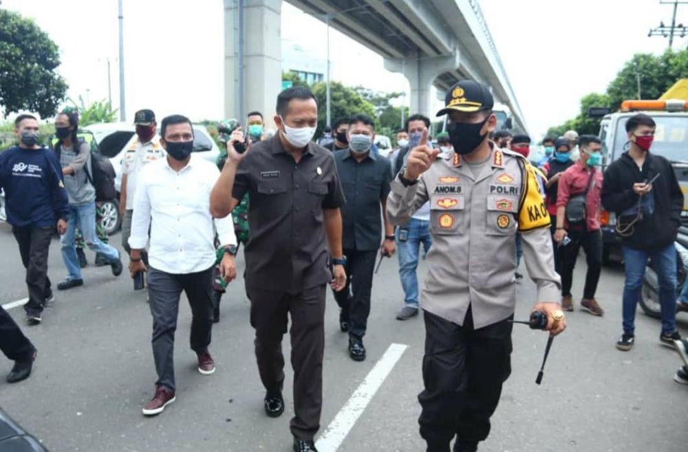 Masih Langgar Tak Pakai Masker, Kapolresta Palembang: Penjara Setahun