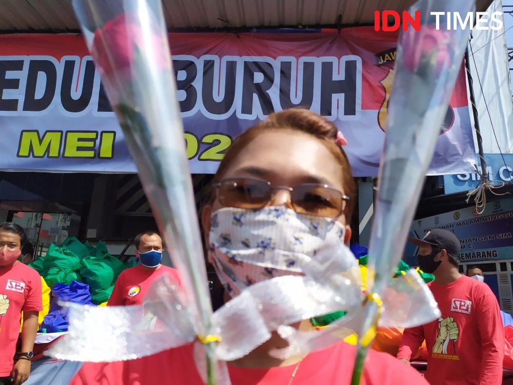 May Day di Tengah Corona, Buruh di Medan Konsisten Tolak Omnibus Law