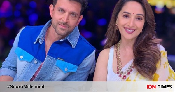 10 potret menawan artis bollywood madhuri dixit di usia 53 tahun