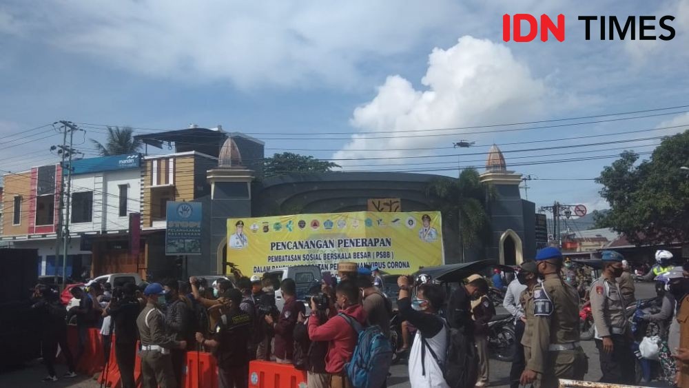 Ratusan Orang Hadiri Seremoni Penerapan PSBB Provinsi Gorontalo