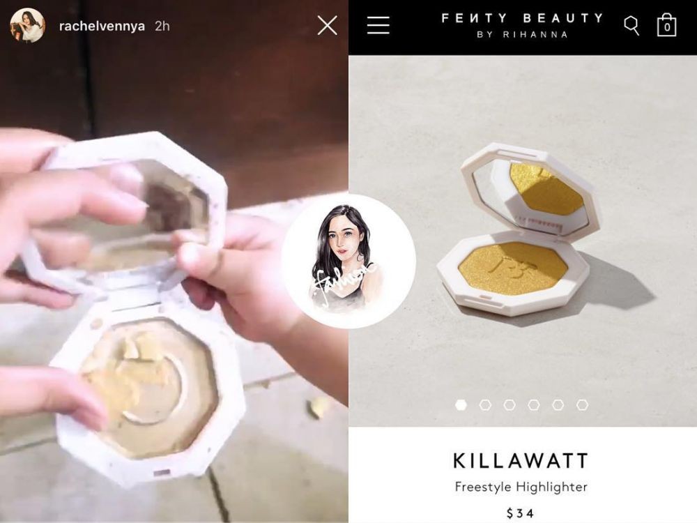 Penampakan 10 Makeup Rachel Vennya yang Harganya Sampai Jutaan