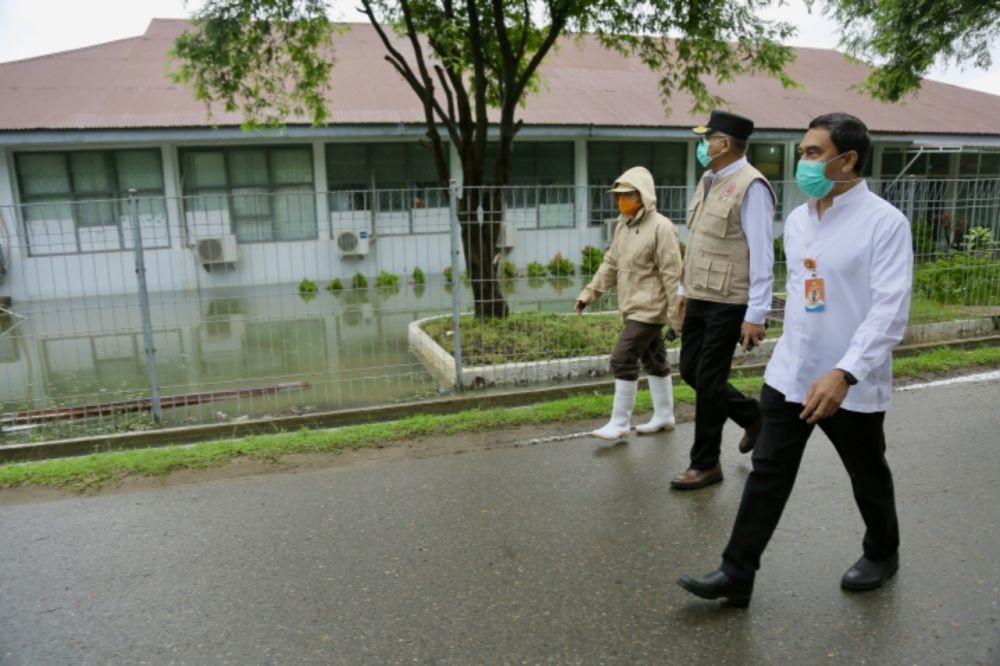 Hujan Deras, Ruang Rawat Pasien COVID-19 di Banda Aceh Terendam Banjir