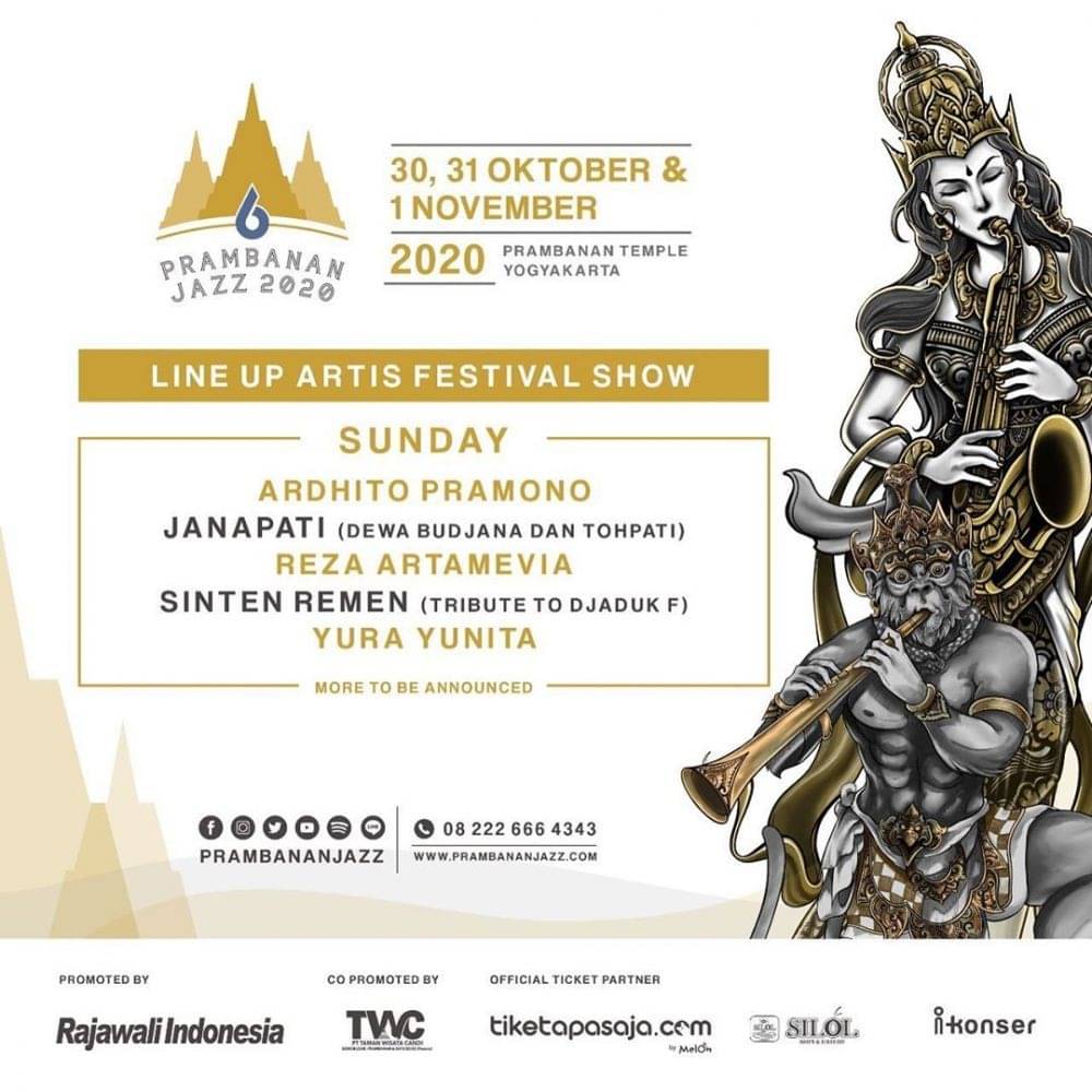 Diundur, Jadwal Terbaru Dan Harga Tiket Prambanan Jazz Festival 2020