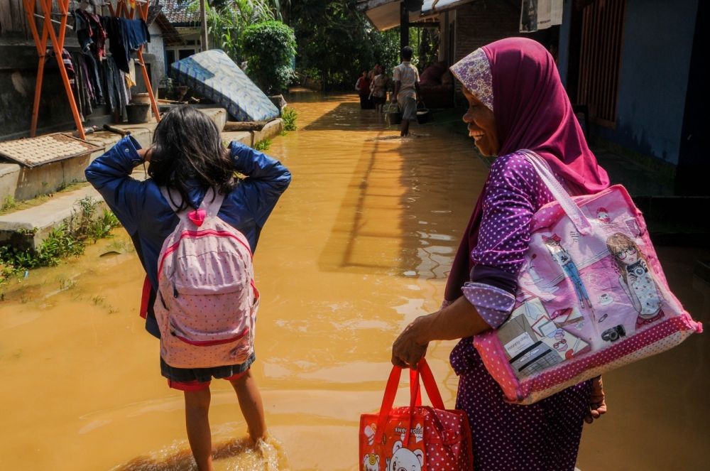 Banjir di Wilayah Lebak Mulai Surut