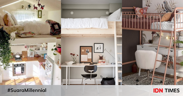 Inspirasi Desain Kamar Loft Bed Untuk Rumah Mungil Kece Gak Kaku