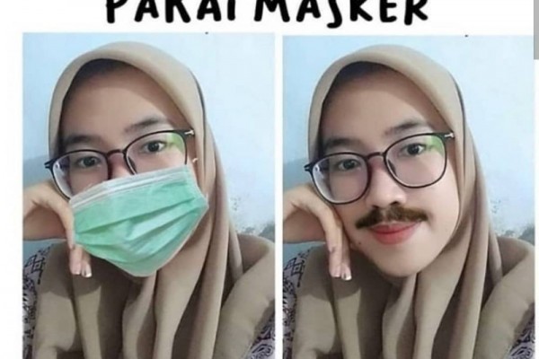 10 Potret Kocak karena Terlalu Lama Pakai  Masker  Asli 