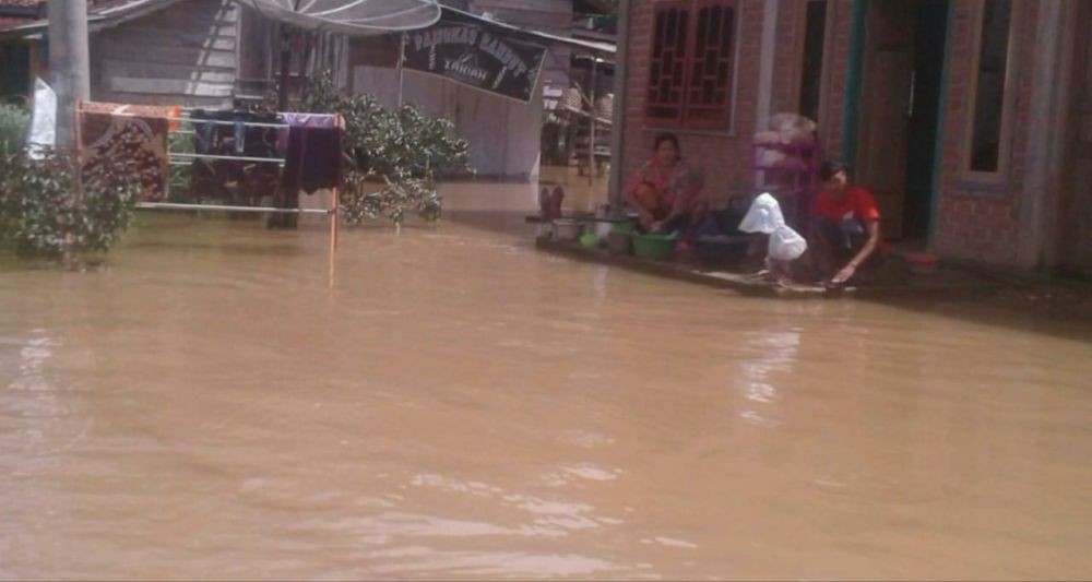 Satu Rumah di Lubuk Linggau Hanyut Terbawa Arus Sungai