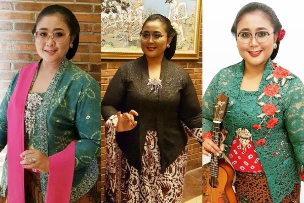 Inspirasi Kebaya untuk Tubuh Curvy ala Endah Laras, Tetap Kece & Luwes