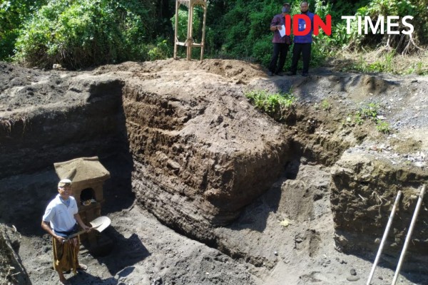 Situs Pelinggih Tahun 1963 di Klungkung Ditemukan Tertimbun Lahar