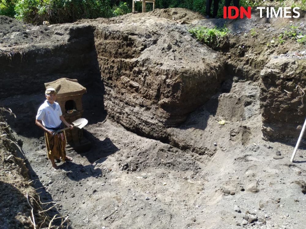 Situs Pelinggih Tahun 1963 di Klungkung Ditemukan Tertimbun Lahar