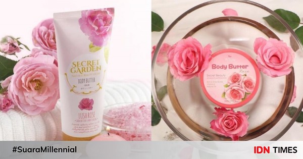 6 rekomendasi body butter lokal berbahan mawar, wanginya feminin!