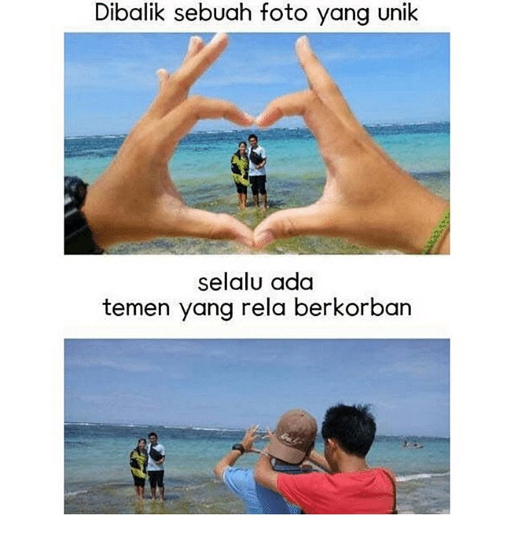 10 Momen Perjuangan Kocak demi Foto OOTD yang Kece Badai