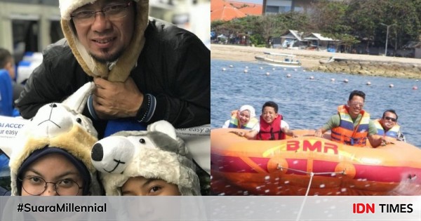 10 potret akrab ustaz wijayanto dan ketiga anaknya, ayah teladan!