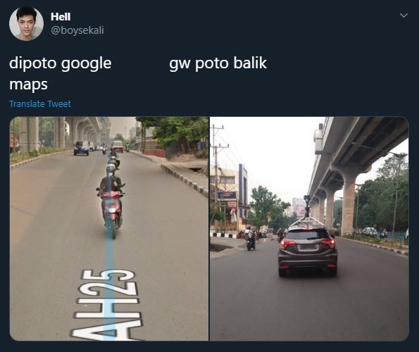10 Potret Orang Indonesia saat Dipotret Google Maps, Posenya Kocak