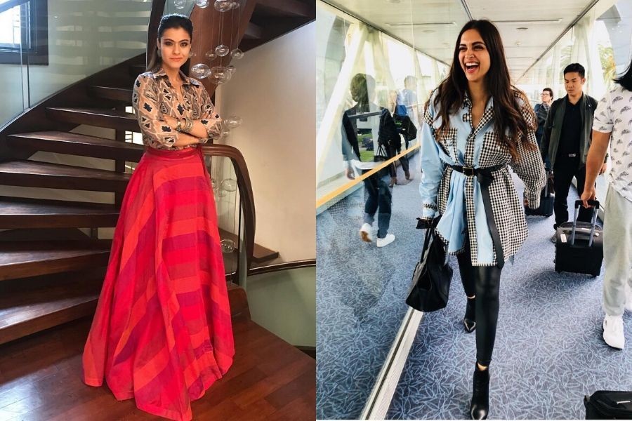 Elegan! Adu Gaya OOTD Aktris Bollywood Kajol Vs Deepika Padukone