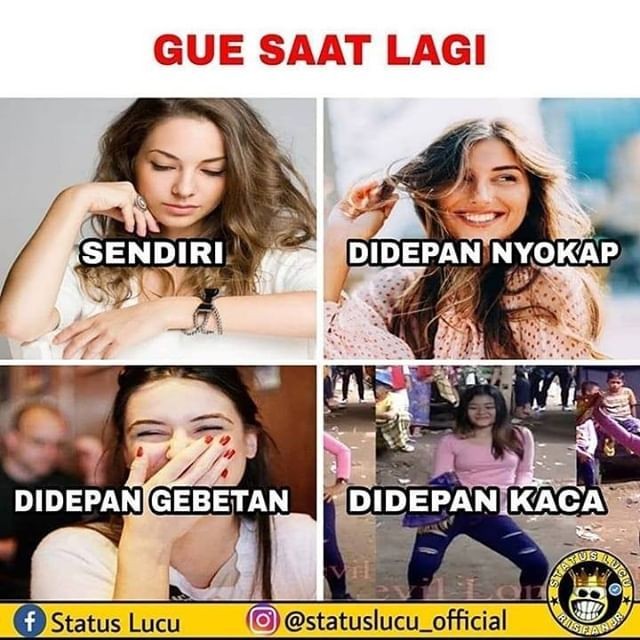 10 Meme Kelakuan Kocak Ketika Di Depan Orang Lain Jadi Serba Salah