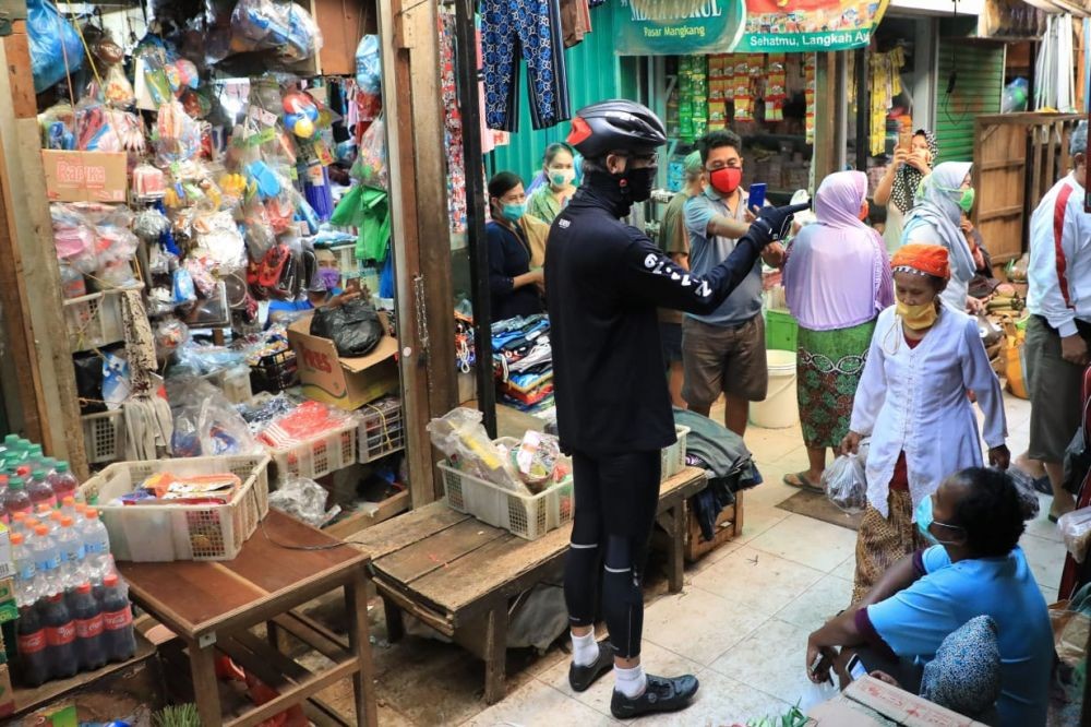 Sleman Terjunkan Tim Keamanan Awasi Pedagang dan Pembeli Tanpa Masker 