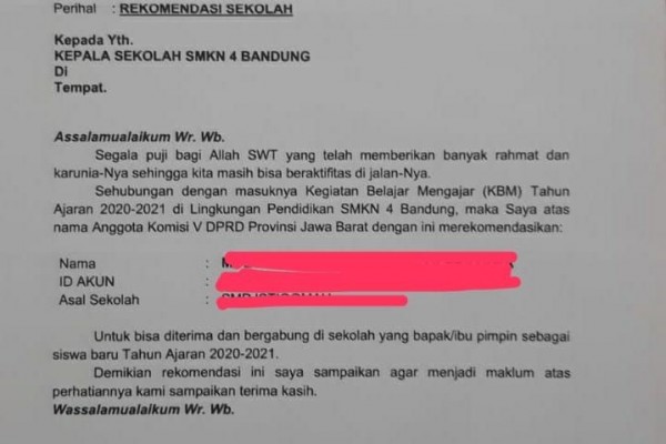 Hendak Curang, Kepsek SMKN 4 Bandung Minta Dewan Beri Contoh Baik