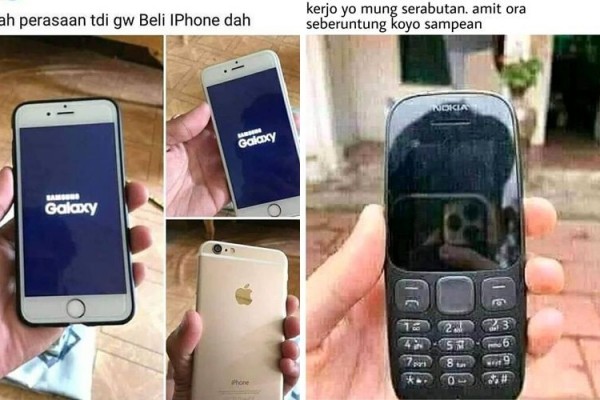 10 Potret Kelakuan Kocak Orang Pakai iPhone, Mau Pamer tapi Gagal