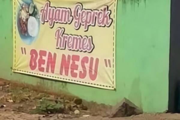 Jarang Ditemui, 10 Spanduk Tukang Ayam Geprek Ini Beda & Kocak Banget
