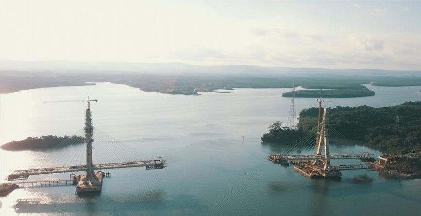 Pembangunan Bentang Pendek Jembatan Pulau Balang Mencapai 30 Persen