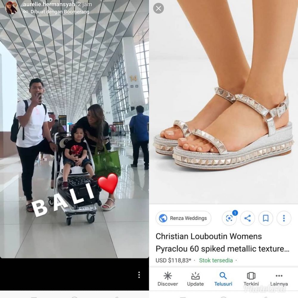 Bisa Kebeli iPhone, 9 Harga Sandal Aurel Hermansyah ini Bikin Melongo