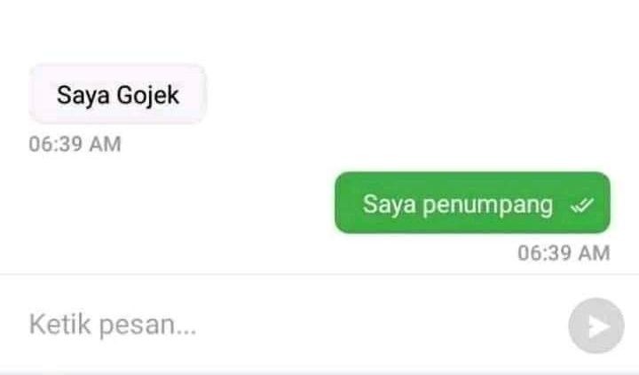 Bikin Elus Dada, 10 Chat Paling Gak Karuan antara Ojol dengan Kustomer