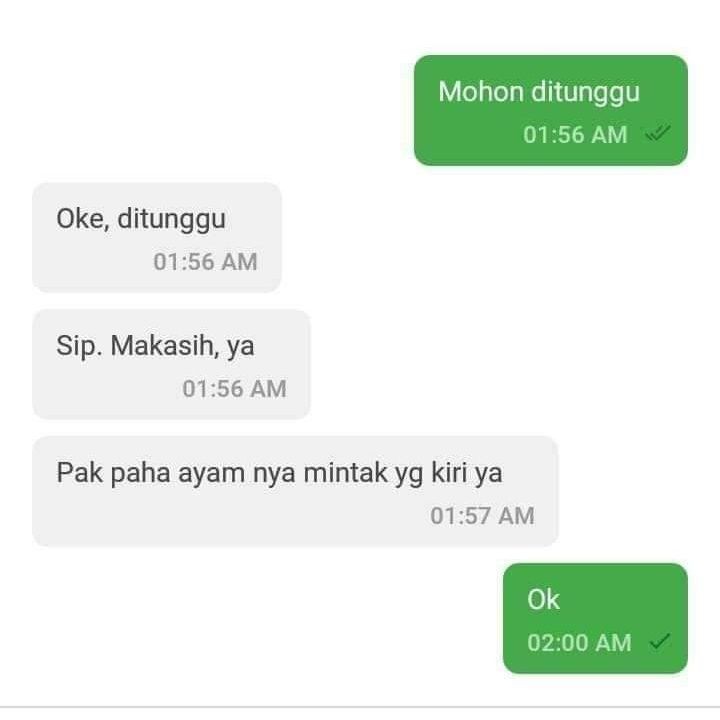Bikin Elus Dada, 10 Chat Paling Gak Karuan antara Ojol dengan Kustomer