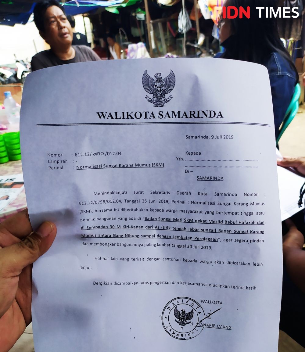 Relokasi Warga Bantaran SKM, Ketua RT 28: Kami Pindah asal Harga Cocok