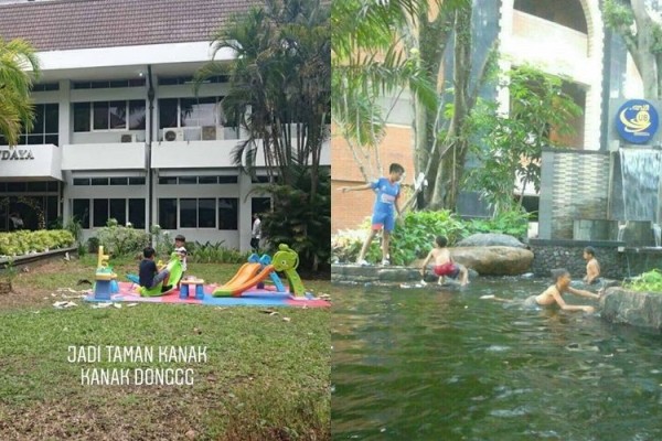 10 Momen Kocak Ketika Kampus Jadi Taman Rekreasi, Ada-ada Saja