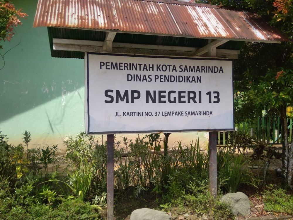 Tanah Longsor Jebol Bangunan Kelas SMP 13 di Samarinda