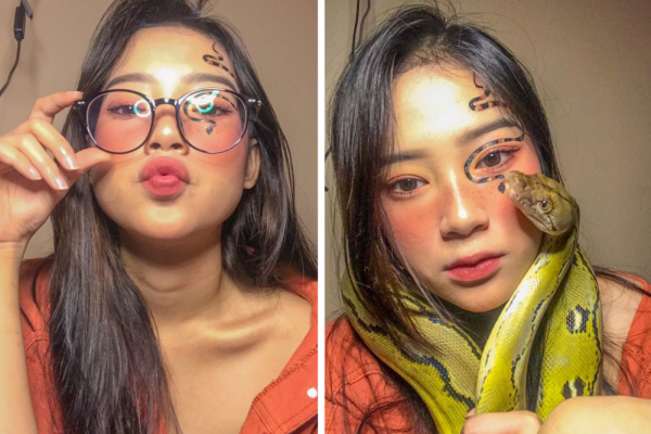 10 Potret Gemesin Dey JKT48, Member yang Suka Main Sama Ular