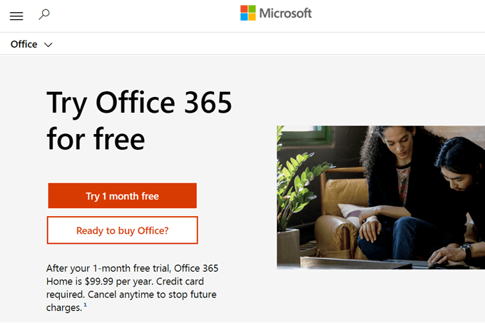 office 365 for mac subscription trial