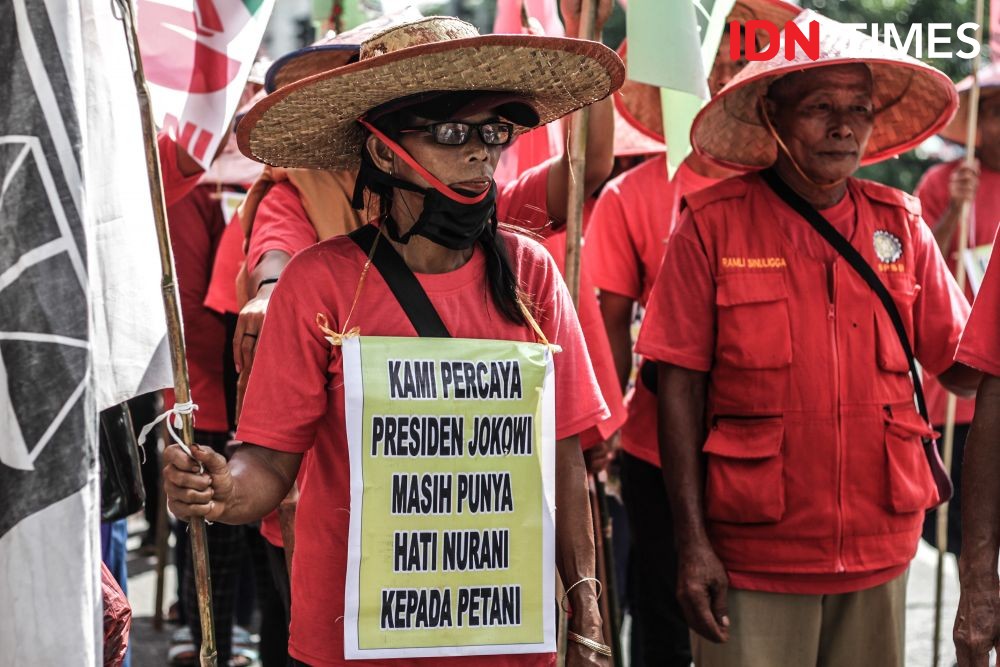 Tuntut Kasus Tanah Eks HGU, Petani Sumut Jalan Kaki Temui Jokowi