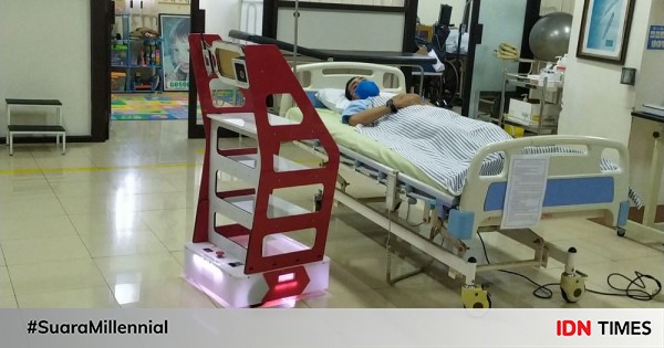 Canggih! Rs semarang pakai robot buatan undip rawat pasien covid-19